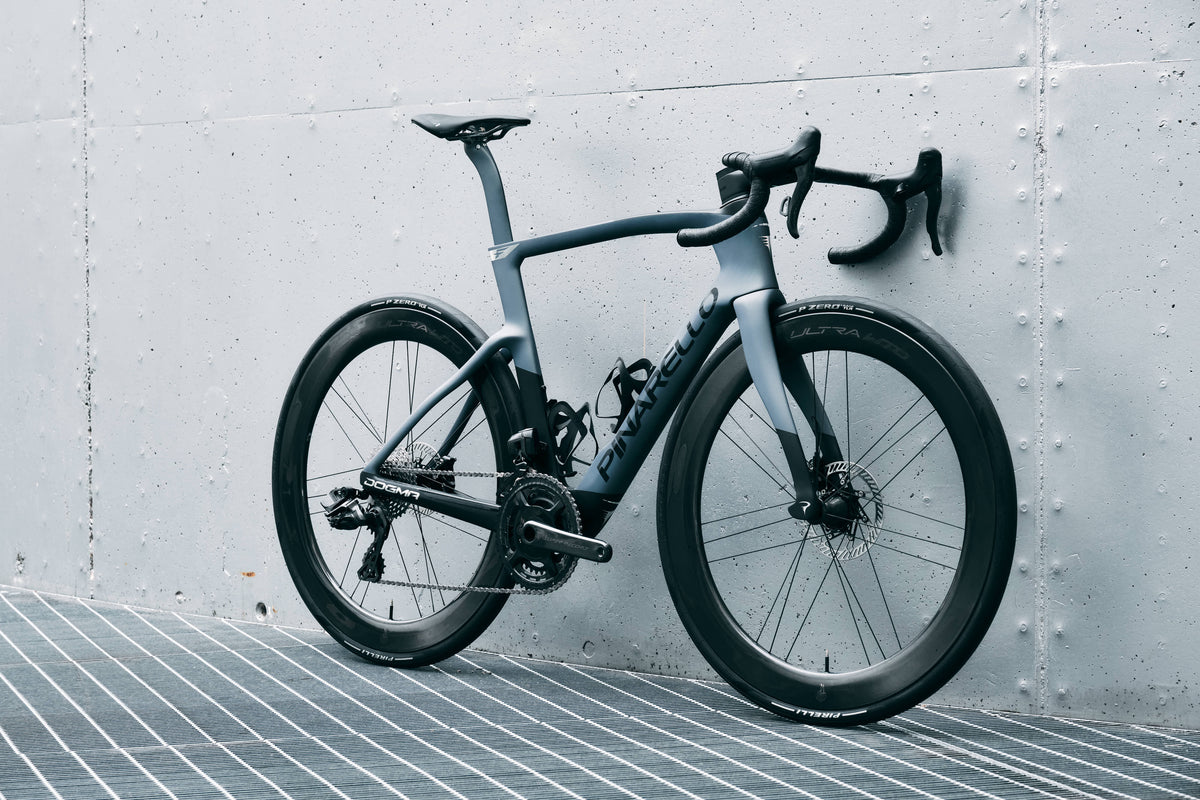 Cicli Corsa Pinarello Dogma F Luxter Grey Matte Campagnolo Super Record Ultra Power Meter Bora Ultra WTO